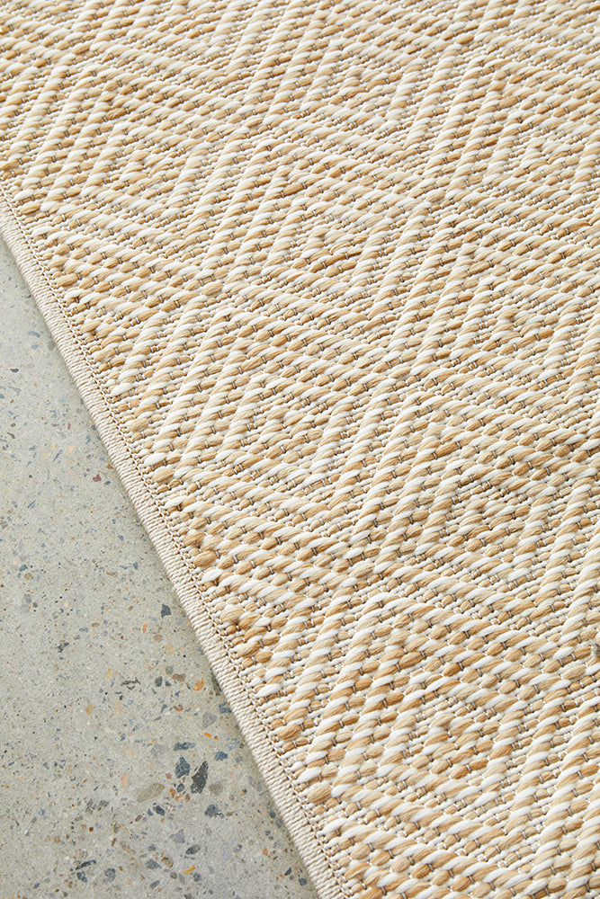 Patio Misty Natural Indoor Outdoor Runner Rug
