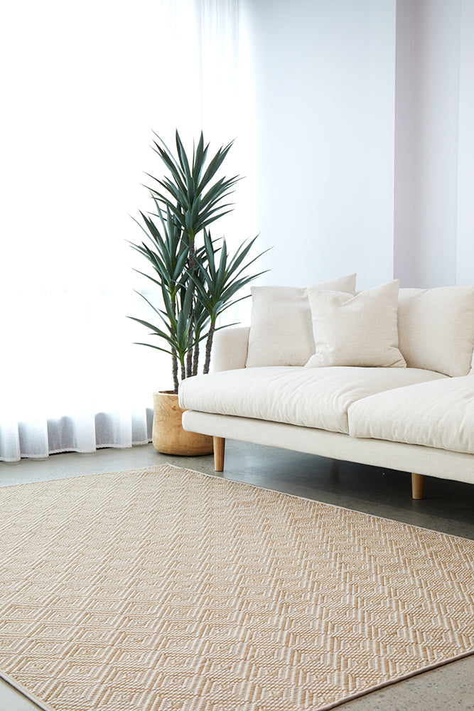 Patio Misty Natural Indoor Outdoor Rug