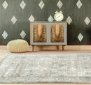 Providence Vine Traditional Grey Cream Rug
