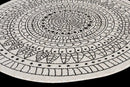 Terrazzo 39 Reversible Round Black