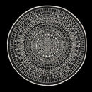 Terrazzo 39 Reversible Round Black