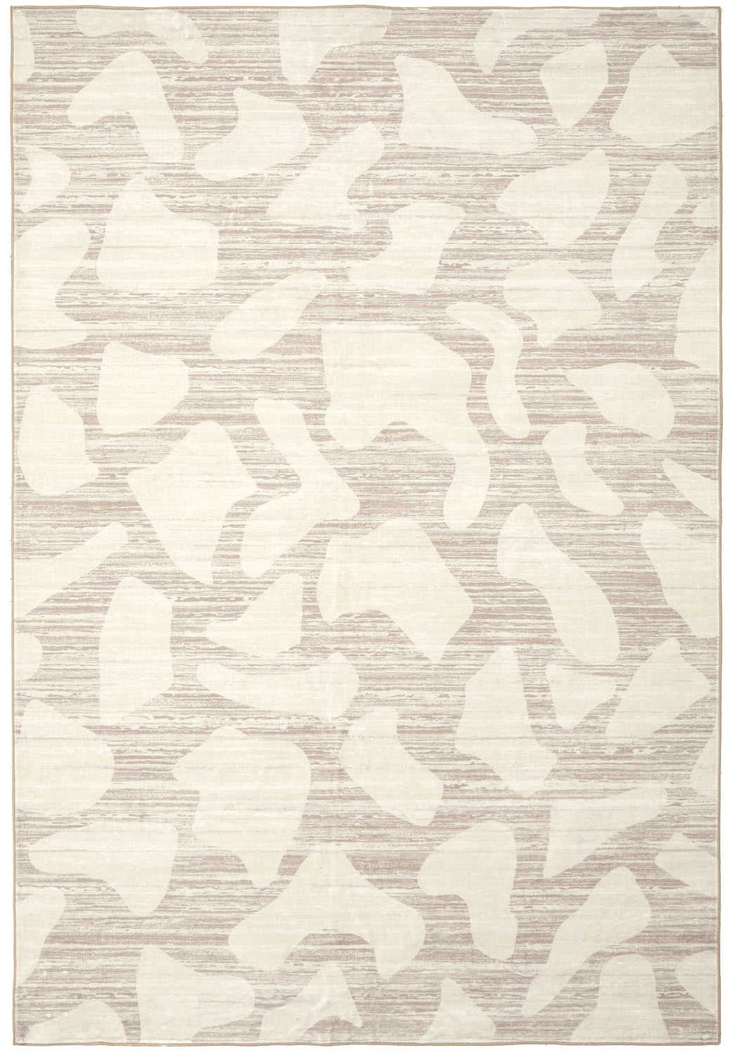 Revive Alora Natural Washable Rug, in modern natural tones with a stone mosaic pattern