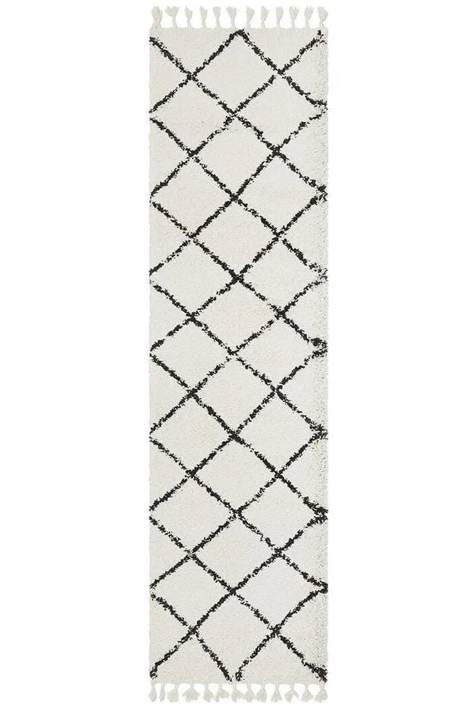 Saffron 22 White Runner Rug