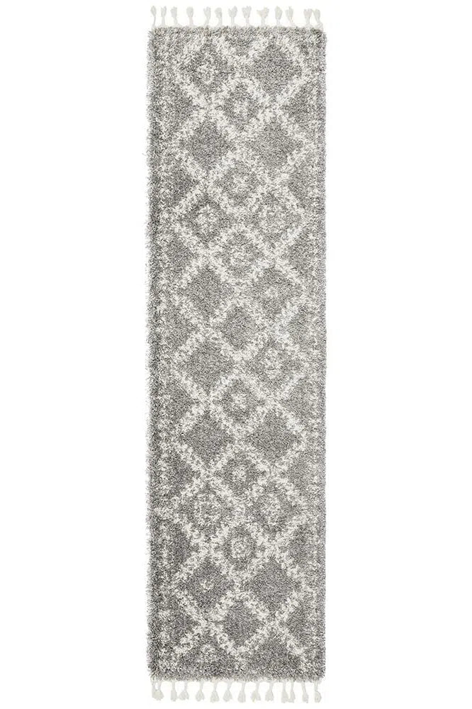 Saffron 33 Silver Runner Rug