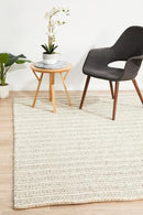 Hellena Braied Grey Felted Wool Rug