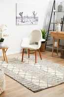 Hellena Braied Grey Wool Rug