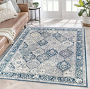 Fiang Multicolour Blue Nonslip Rug