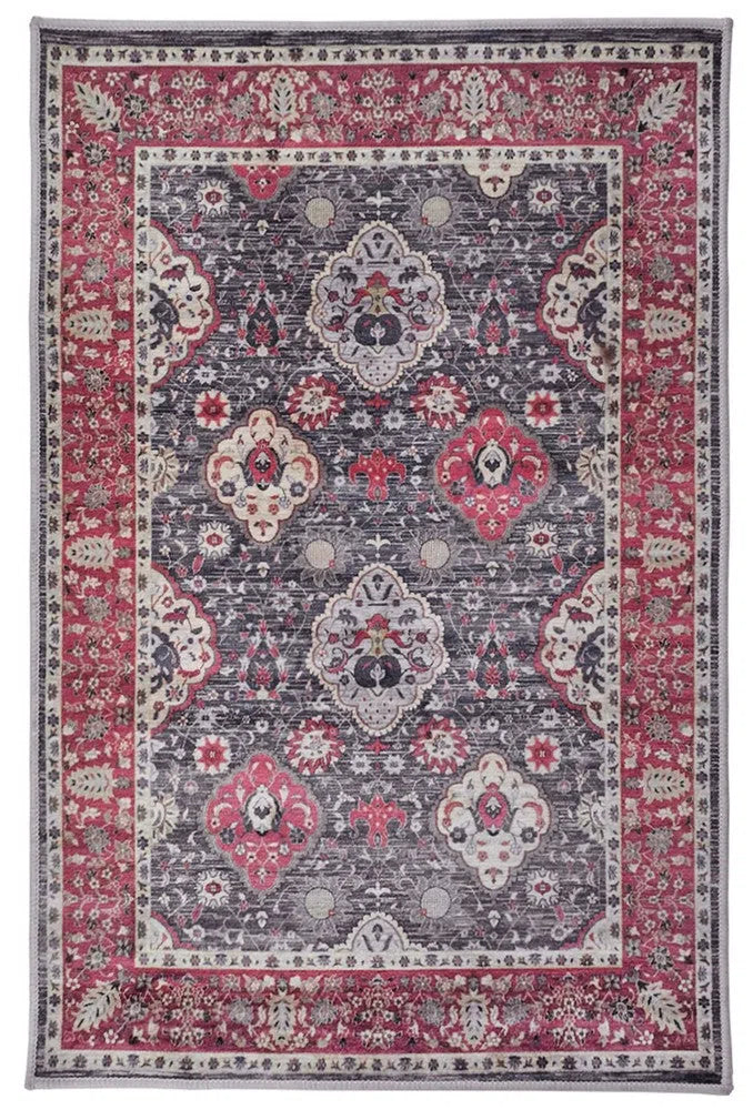 Gilgit Multicolour Traditional Nonslip Rug