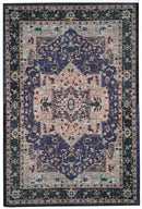 Moirang Multicolour Traditional Nonslip Rug