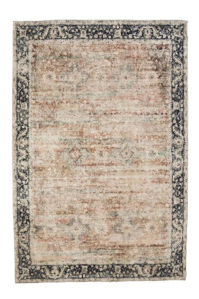 Rann Multicolour Traditional Distressed Rug