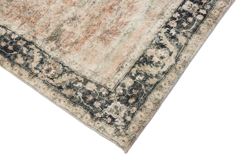 Rann Multicolour Traditional Distressed Rug