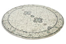 Susa Ivory Multicolour Traditional Distressed Round Rug