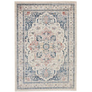 Soreaq Pale Rose and White Traditional Distressed Rug