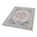 Soreaq Pale Rose and White Traditional Distressed Rug