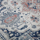 Soreaq Pale Rose and White Traditional Distressed Rug