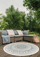 Terrazzo 39 Reversible Round Black