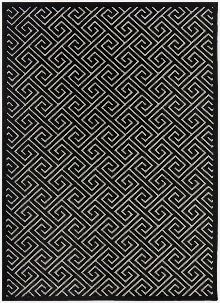 York Alice Black & Gold Rug