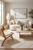 Allure Diamond Frost Wool Rug — AI styled visualisation