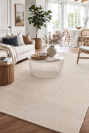 Allure Ivory Cotton Rayon Rug — AI styled visualisation