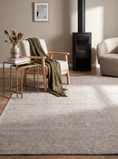 Allure Stone Cotton Rayon Rug — AI styled visualisation