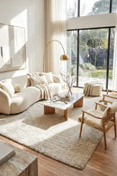 Alpine 822 Grey Rug — AI styled visualisation