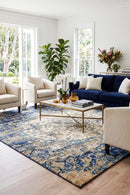 Anastasia 252 Blue Rug — AI styled visualisation