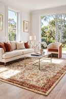 Anastasia 253 Ivory Rug — AI styled visualisation