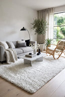 Angel White Rug — AI styled visualisation