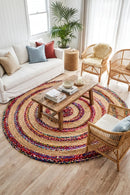 April Target Cotton and Jute Rug — AI styled visualisation