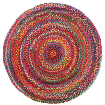 Atrium-Chandra Braided Cotton Rug Multi
