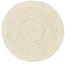 Atrium-Round Jute Natural Rug Bleached