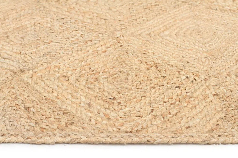 Atrium-Round Jute Natural Rug Charcoal
