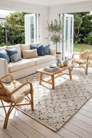 Auli Beige Rug — AI styled visualisation