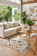 Montana Tenochca Outdoor Rug — styled indoor setting