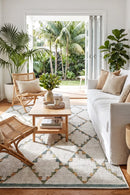 Montana Diamond Outdoor Rug — styled indoor setting