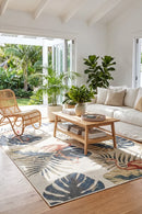 Montana Flamingo Outdoor Rug — styled indoor setting