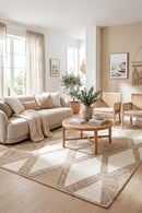 Avalon Shelly Wool Cotton Rug — AI styled visualisation