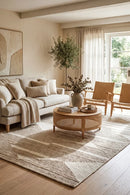 Avalon Taylor Wool Cotton Rug — AI styled visualisation