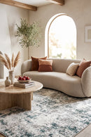 Chester 25 Green Rug — AI styled visualisation