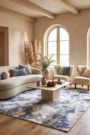 Chester 35 Blue Rug — AI styled visualisation