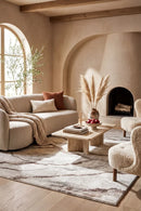 Chester 68 Natural Rug — AI styled visualisation