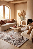 Chester 1262 Earth Rug — AI styled visualisation