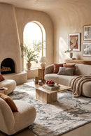 Chester 82 Mint Green Rug — AI styled visualisation