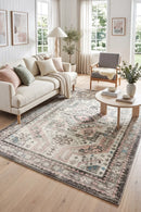 Avenue 704 Silver Rug — AI styled visualisation