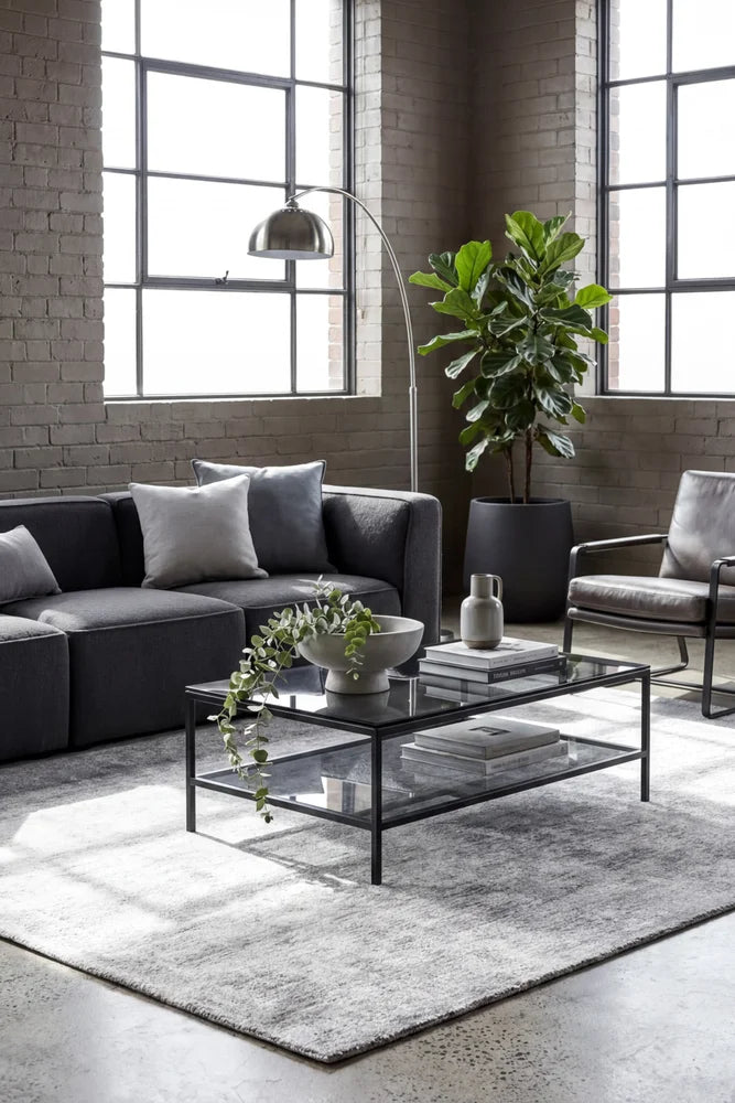 Azure Silver Rug