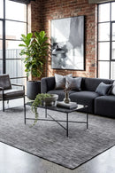Azure Stone Rug — AI styled visualisation