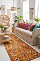 Babylon 210 Rust Runner Rug — AI styled visualisation