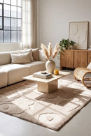 Marimekko Unikko Light Beige 132201 Rug — AI styled visualisation