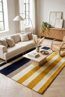 Marimekko Ralli Yellow 132606 Rug — AI styled visualisation