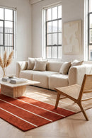 Marimekko Tiibet Burnt Orange 132803 Rug — AI styled visualisation